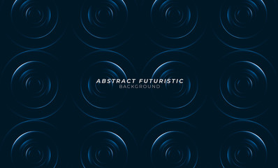 Graphic circles seamless pattern. Abstract futuristic art wallpaper. Vector illustration.