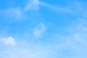 Blue sky with clouds, background, copy space