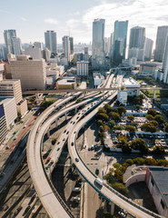 Aerial view of Downtown in Miami