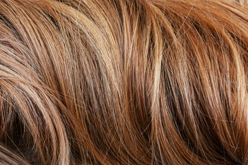 Beautiful wavy hair, brown hair, closeup, 16:9