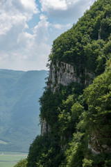 Rock walls in the mountains