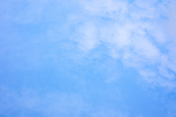 Beautiful blue sky with clouds, copy space