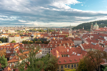 Fototapeta na wymiar General view of the city of Prague