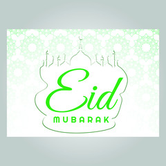 Eid Mubarak vector template design