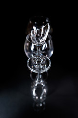 wine bottle and glass