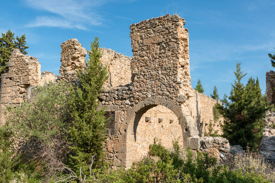 Ruins  Fiscardo Kefalonia Greece