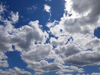 blue sky with clouds