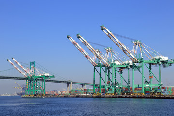 Container terminal at Port of Long Beach