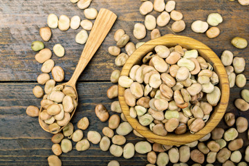 dry beans on the table