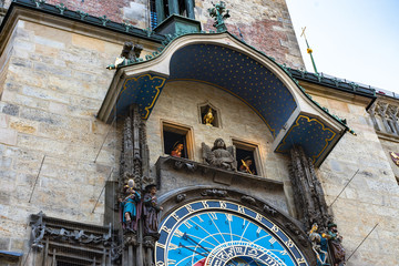 Astronomical clock on Prague in Czech Republic.