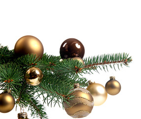 Naklejka na ściany i meble christmas tree decoration