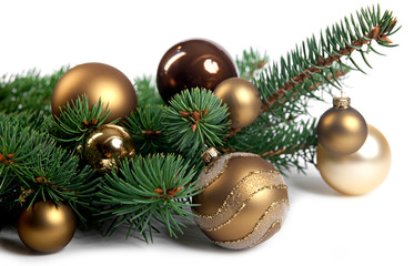 Fototapeta na wymiar christmas tree with decorations