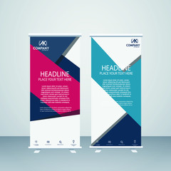 Roll up banner design template