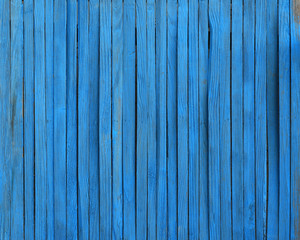 Fototapeta na wymiar freshly painted blue wood floor