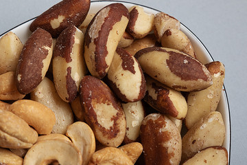 Brazil nut closeup. Healthy fats and minerals
