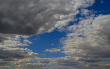 blue sky with clouds