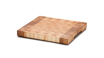 End grain butcher block. Full depth of field