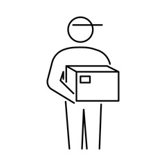 A simple courier or delivery icon for your service