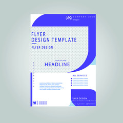 Modern flyer design template