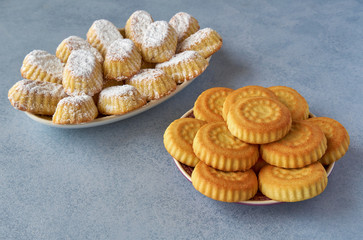 Arab sweets, Traditional eid semolina  cookies with dates and nuts