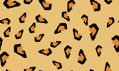 Leopard Print. Spotted Texture. Seamless Pattern.