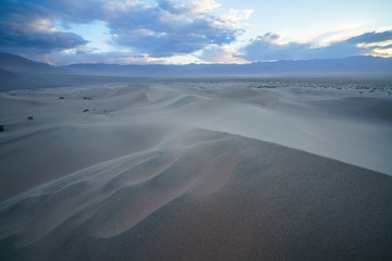 mesquite flat sand dunes in death valley national park in california, usa