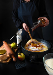 Apple Dutch Pancake Pan pannekoek Electric Bag Craft Box Delivery Netherlands