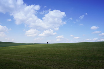 Aussicht über Felder