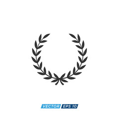Obraz premium Laurel Wreath Icon Design Vector