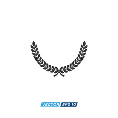 Laurel Wreath Icon Design Vector