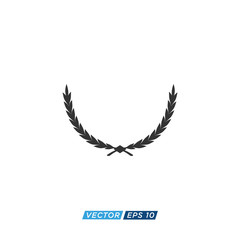 Laurel Wreath Icon Design Vector