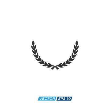 Laurel Wreath Icon Design Vector