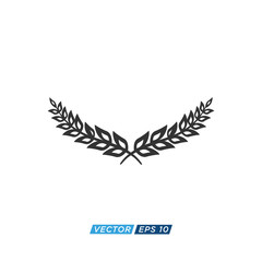 Laurel Wreath Icon Design Vector