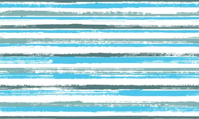 Tapeten Horizontale Streifen Aquarell handgezeichnete Grunge Streifen Vektor nahtlose Muster. Wunderschöner Bettwäsche-Textildruck