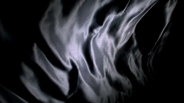 Black silk rippling