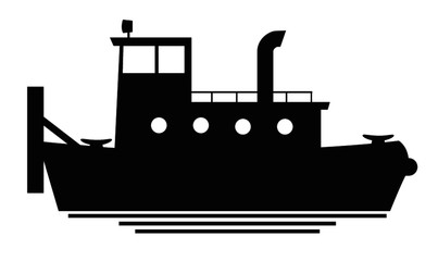 Obraz premium tow boat icon