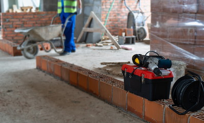 Tool on the construction site image