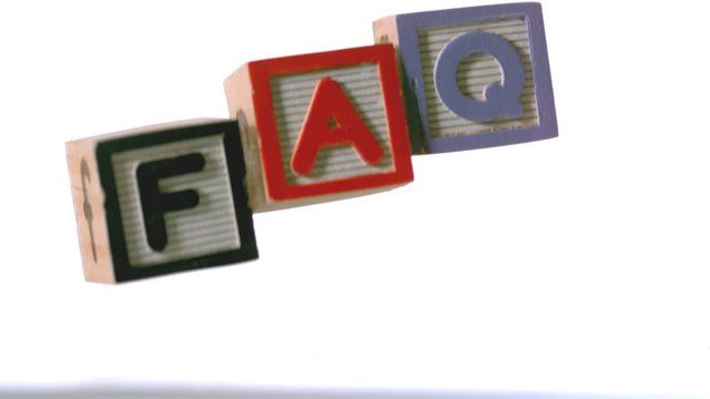 Blocks spelling FAQ falling over
