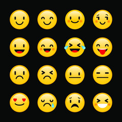several emotion icon for social media