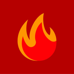 Abstract Fire Flame Design Vector