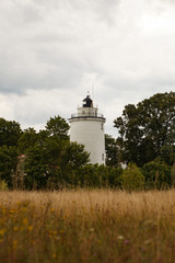 The Suurupi Peninsula Rear Upper lighthouse in the village Suurupi in Estonia. Historic landmark on Estonia's coastline since 1760.