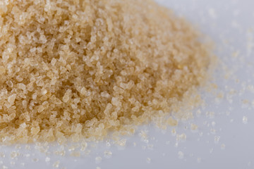 natural animal gelatin on white acrylic background