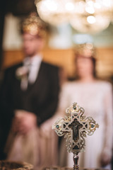 Wedding ceremony in church