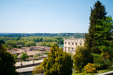 this is the old town in Provence the city of Avignon