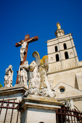 this is the old town in Provence the city of Avignon