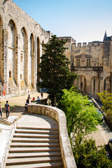 this is the old town in Provence the city of Avignon