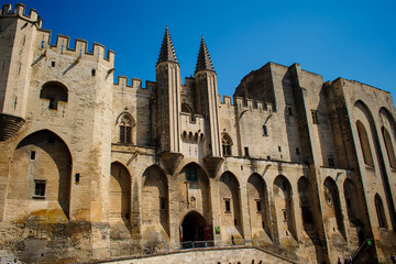 this is the old town in Provence the city of Avignon