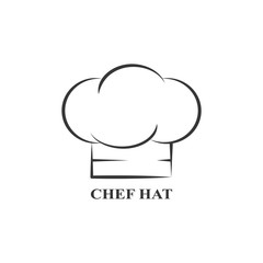 Cartoon chef hat vector illustration isolated on white.