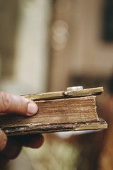 The bible and wedding rings