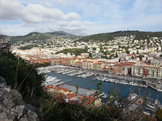 Obraz premium Small yacht harbor in Nice